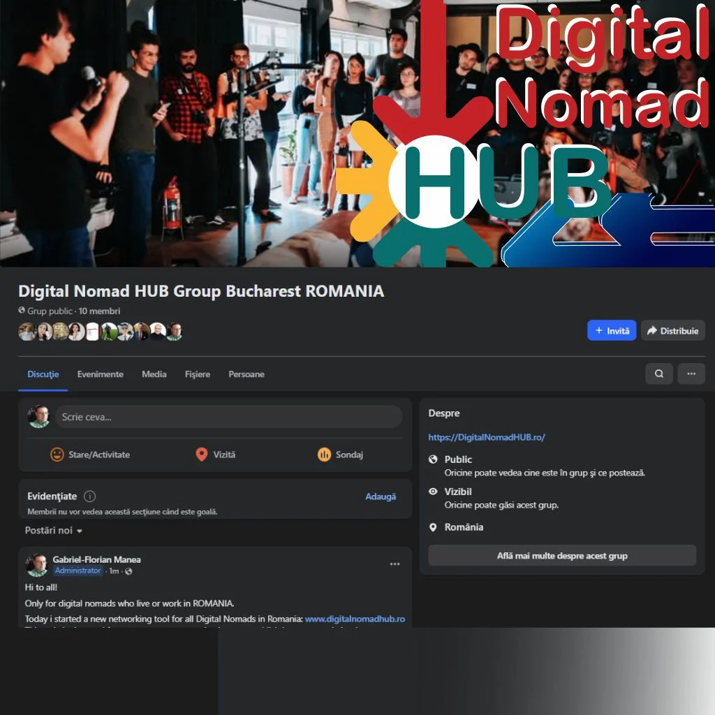 Digital Nomad HUB Group Bucharest ROMANIA